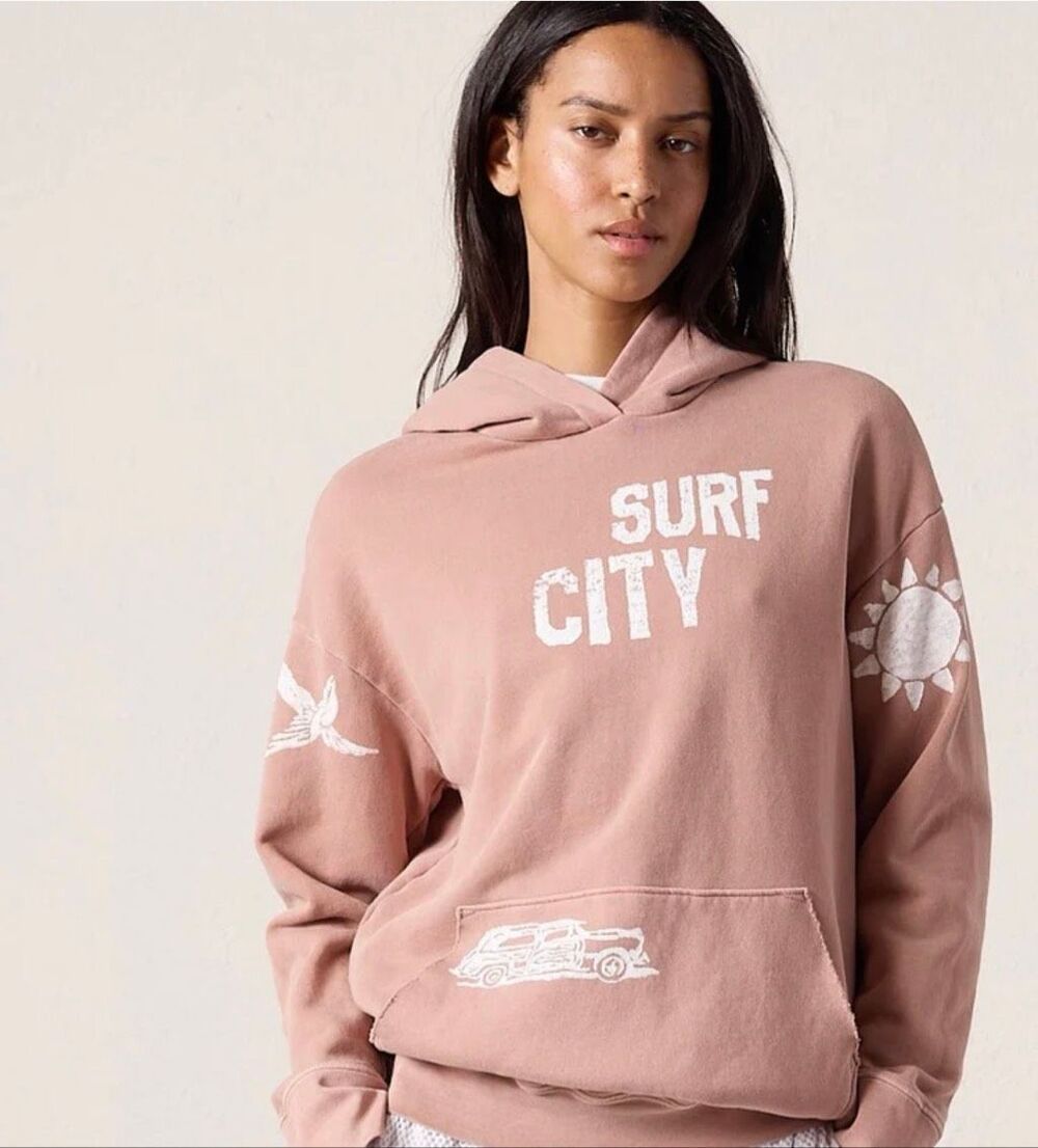 NSF Ellis Relaxed Loop Terry Surf City Hoodie NWT Size X-Small